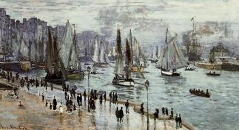 Claude Oscar Monet : Fishing Boats Leaving the Port of Le Havre